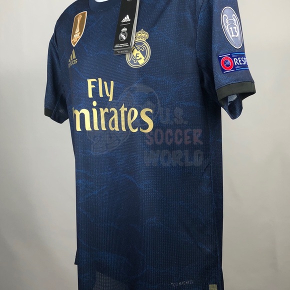 🚨 Eden Hazard Real Madrid Away UEFA Soccer Jersey - Picture 6 of 9